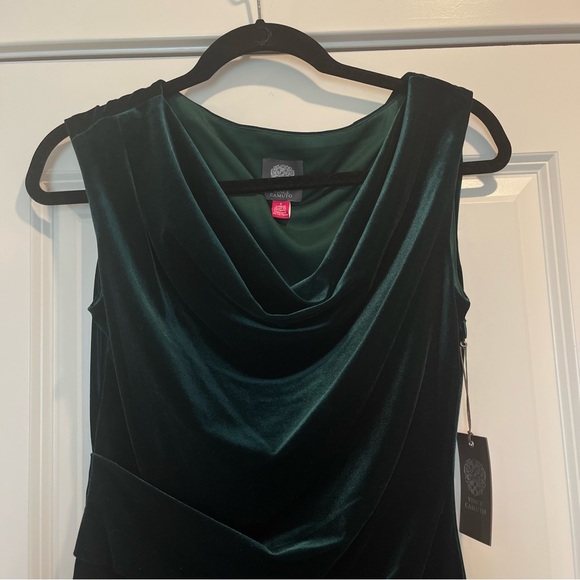 Vince Camuto Green Velvet Dress - Picture 2 of 6